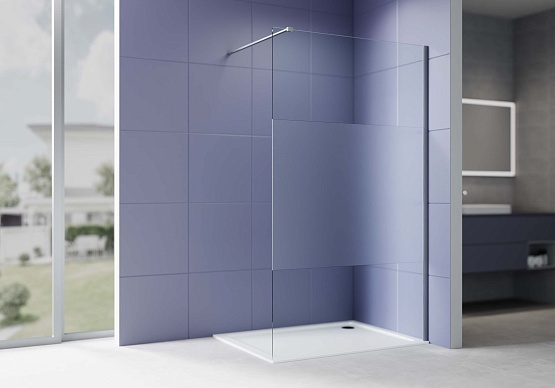 Душ.перегородка 100см Walk in Aquatek AQ.WI.100.3GM оруж.сталь